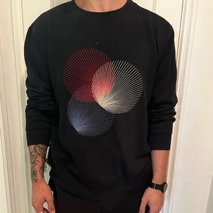 Modern Graphic Embroidered Sweater